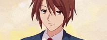 a man in a suit and tie is spreading his arms