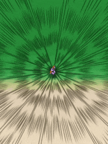 a purple flower is surrounded by a green background