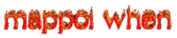 the word mapper when is written in red flames
