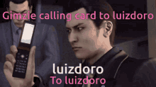 gimzie luizdoro yakuza calling card card