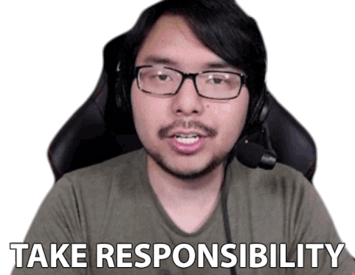Take Responsibility Yongyea Sticker - Take Responsibility Yongyea Its My Responsibility Stickers