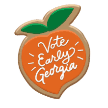 georgia peach peach peach cookie vote early georgia early voting