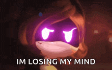a cartoon character says im losing my mind