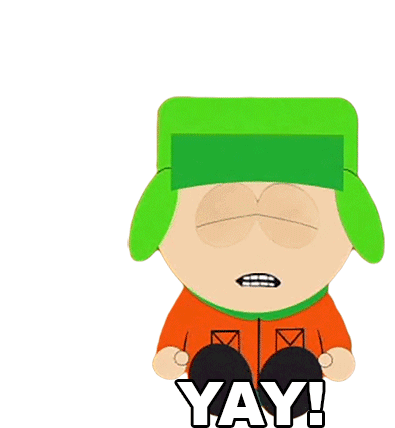 Yay Kyle Broflovski Sticker - Yay Kyle Broflovski South Park Stickers