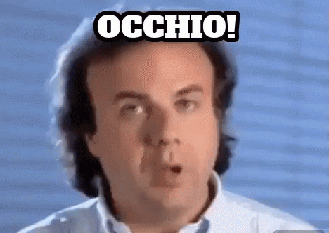 Jerry Calà Occhio Attenzione Attento Attenta Mi raccomando
