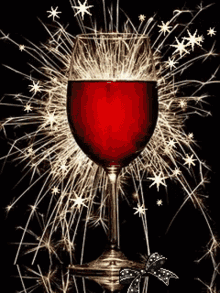 celebrate sparkling wine ribbon