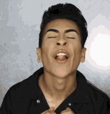 Tongue Out Closed Eyes GIF - Tongue Out Closed Eyes Joking Around GIFs
