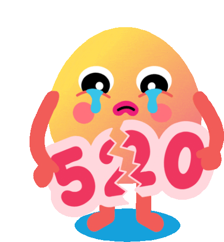 Dough Boy Cries While Holding A Broken 520 Sticker - Holiday Timefor Dough Boy Cute Adorable Stickers