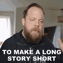 To Make A Long Story Short Ryan Bruce GIF - To Make A Long Story Short Ryan Bruce Fluff GIFs