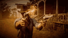 Red Dead Redemption Shooting GIF - Red Dead Redemption Shooting Pistol GIFs