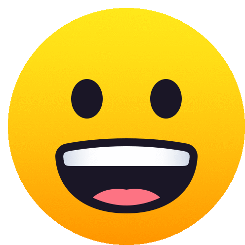 Grinning Face People Sticker - Grinning Face People Joypixels Stickers