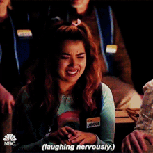 Superstore Cheyenne Thompson GIF - Superstore Cheyenne Thompson Laughing Nervously GIFs