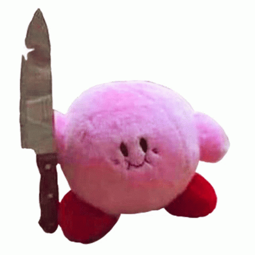Kirby Knife Sticker - Kirby Knife - Discover & Share GIFs
