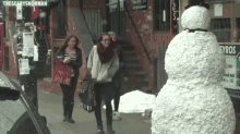 Snowman Prank GIF - Winter Snowman Prank GIFs