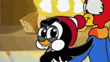Chilly Willy Woody Woodpecker GIF