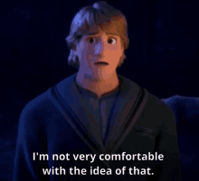 Not Comfortable With That Idea Kristoff GIF - Not Comfortable With That Idea Kristoff Frozen2 GIFs