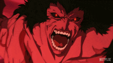 a close up of a cartoon character with a netflix logo on the bottom