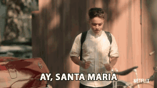 Ay Santa Maria Cross Sign GIF - Ay Santa Maria Cross Sign Praying GIFs