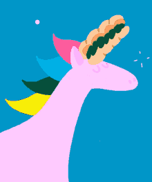 Sandwich Lunch GIF - Sandwich Lunch Unicorn GIFs