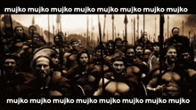 a poster of a group of soldiers with the words mujko mujko mujko mujko mujko mujko mujko mujko mujko