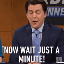 Now Wait Just A Minute Alex Moffat GIF - Now Wait Just A Minute Alex Moffat Saturday Night Live GIFs