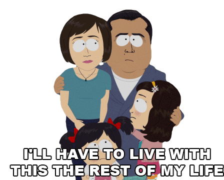 Ill Have To Live With This The Rest Of My Life South Park Sticker - Ill Have To Live With This The Rest Of My Life South Park S17e3 Stickers