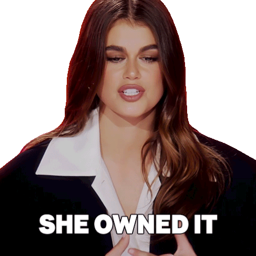 She Owned It Kaia Gerber Sticker - She Owned It Kaia Gerber Rupaul’s Drag Race Stickers