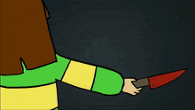 a cartoon of a goat holding a sword and a person holding a sword