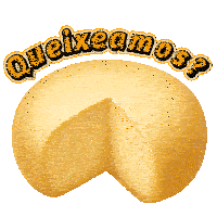 a piece of cheese with queixamos written on it