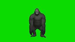 Dancing Gorilla 144p Green Screen GIF - Dancing gorilla 144p green ...