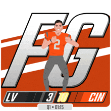 an illustration of a football player with the number 2 on his shirt