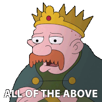 All Of The Above King Zøg Sticker - All Of The Above King Zøg John Dimaggio Stickers