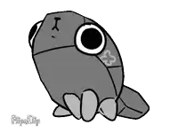 a black and white drawing of a fish with the number 83 on its chest