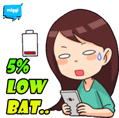 Miggi Low Bat Sticker - Miggi Low Bat Stickers