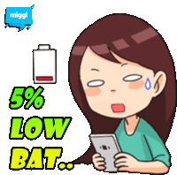 Miggi Low Bat Sticker - Miggi Low Bat Stickers