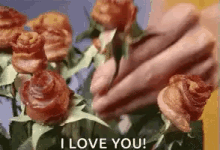 Bacon Bouquet Roses GIF - Bacon Bouquet Roses What Every Girl Wants GIFs