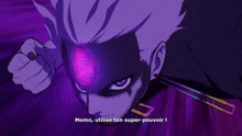 momo utilise ton super-pouvoir is written on the bottom of the image