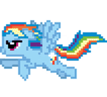 rainbow dash mlp my little pony pixel web graphic