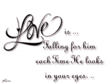 love falling for him looked in your eyes hearts