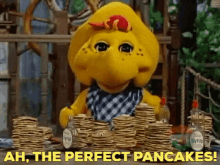 Barney And Friends Bj GIF - Barney And Friends Bj Ah The Perfect Pancakes GIFs