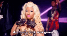 Nicki Minaj Not A Fuck Was Given GIF - Nicki Minaj Not A Fuck Was Given Concert GIFs