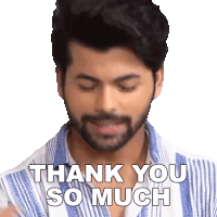 Thank You So Much Siddharth Nigam Sticker - Thank You So Much Siddharth Nigam Pinkvilla Stickers