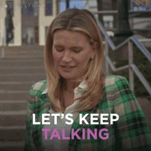 Lets Keep Talking Colleen GIF - Lets Keep Talking Colleen Diggstown GIFs