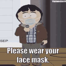 Face Mask South Park GIF - Face Mask South Park Coronavirus GIFs