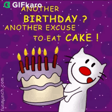 Another Birthday Another Excuse To Eat Cake Gifkaro GIF - Another Birthday Another Excuse To Eat Cake Gifkaro No Diet On Birthdays GIFs