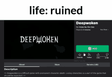 deepwoken dw life ruined access roblox