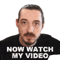 Now Watch My Video Bionicpig Sticker - Now Watch My Video Bionicpig View My Video Stickers