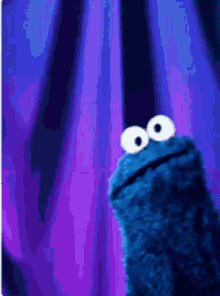 Peek Cookie Monster GIF - Peek Cookie Monster Look GIFs