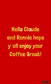 Hello Clause And Ronnie GIF - Hello Clause And Ronnie Coffee Break GIFs
