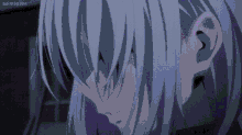 a close up of a person 's ear with the word animepathe in the corner